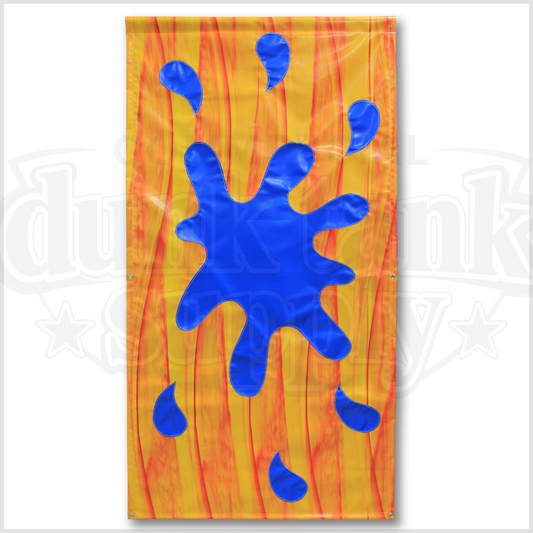 201 - Fire Marble Splash Dunk Tank Backdrop