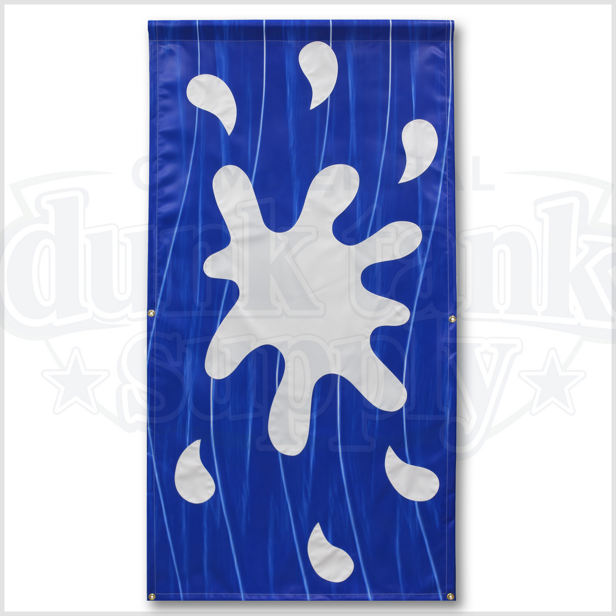 202 - Marble Blue Splash Dunk Tank Backdrop